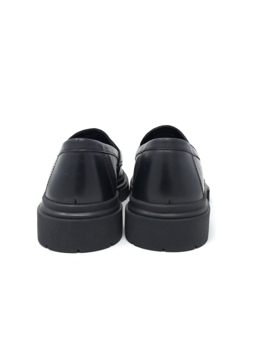 New Steve Madden Akkron Black Leather Loafers Men’s 7.5M - Picture 8 of 9